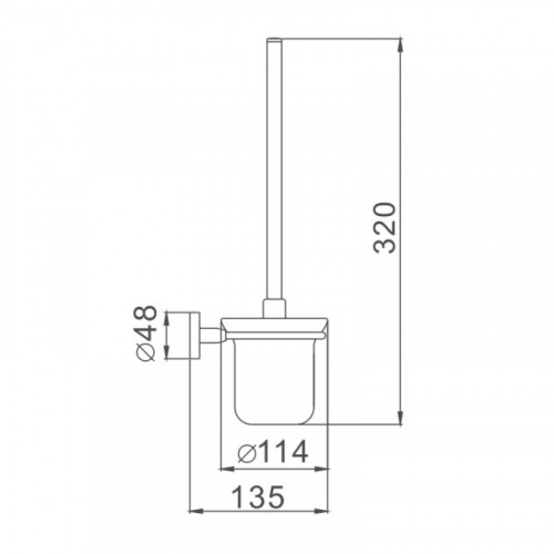картинка Ершик D-Lin D273111, черный от магазина Сантехстрой
