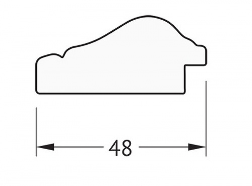 картинка Зеркало Evoform Definite 49х39 BY 1343 в багетной раме - Алебастр 48 мм от магазина Сантехстрой
