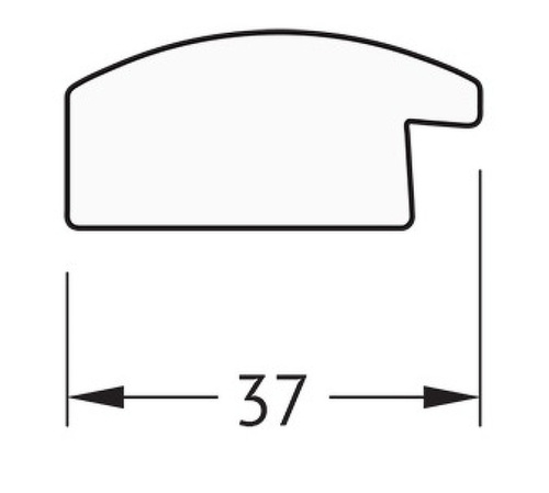 картинка Зеркало Evoform Definite 140х50 BY 0717 в багетной раме - Черный дуб 37 мм от магазина Сантехстрой