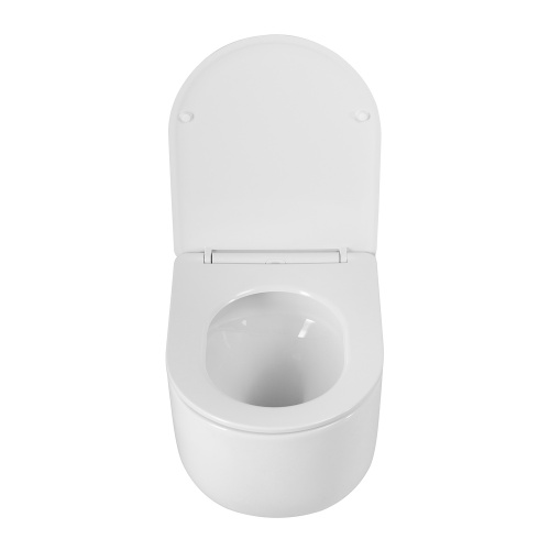 картинка Унитаз подвесной безободковый с сиденьем и смывом TORNADO BelBagno SOFT-TOR BB084CH-TOR/SC от магазина Сантехстрой