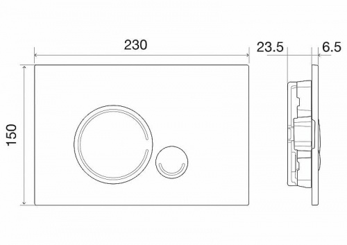 картинка Клавиша смыва BelBagno Sfera BB014-SR-BIANCO Белая от магазина Сантехстрой