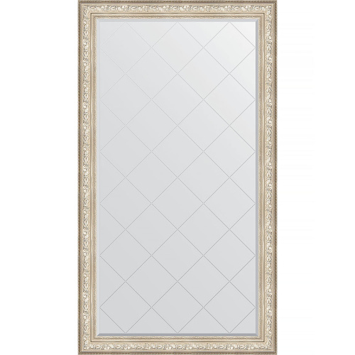 картинка Зеркало Evoform Exclusive-G Floor 205х115 BY 6376 с гравировкой в багетной раме - Виньетка серебро 109 мм от магазина Сантехстрой