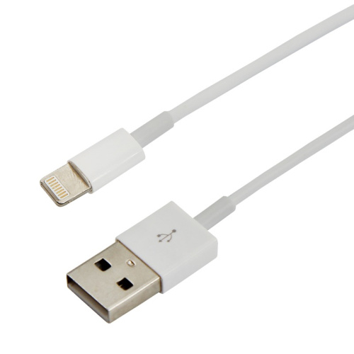 картинка USB-Lightning кабель для iPhone original copy 1:1/PVC/white/1m/REXANT от магазина Сантехстрой