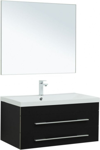 картинка Мебель для ванной Aquanet Верона 90 черный матовый от магазина Сантехстрой