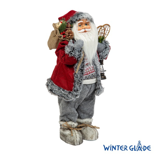 картинка Фигурка Дед Мороз 60 см (красный/серый) от магазина Сантехстрой