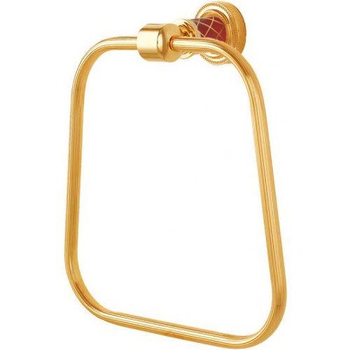картинка Кольцо для полотенец Boheme Murano 10905-R-G Золото Рубиновое от магазина Сантехстрой