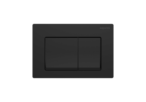 картинка TDI-0000007 (010D) Панель смыва Small Черная матовая (клавиши квадрат) для INS-0000018  с верхней кнопкой смыва от магазина Сантехстрой