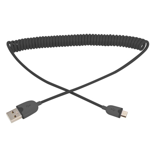 картинка USB кабель универсальный microUSB шнур витой 1 м черный REXANT от магазина Сантехстрой