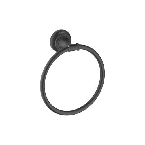 картинка Полотенцедержатель кольцо AQUATEK КЛАССИК, матовый черный AQ4512MB от магазина Сантехстрой