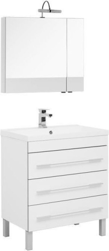 картинка Мебель для ванной Aquanet Верона 75 белый (напольный 3 ящика) от магазина Сантехстрой