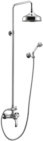 картинка Душевая колонна со смесителем, верхним и ручным душем хром, ручки хром Cezares Lira LIRA-M-CD-01 от магазина Сантехстрой