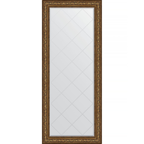картинка Зеркало Evoform Exclusive-G Floor 205х85 BY 6337 с гравировкой в багетной раме - Виньетка состаренная бронза 109 мм от магазина Сантехстрой