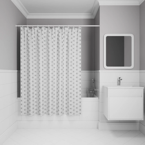 картинка Штора для ванной, 200x180 см, Полиэстер, IDDIS (BB04P18i11) от магазина Сантехстрой
