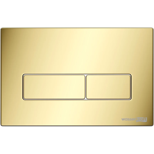 картинка Смывная клавиша WasserKRAFT золотой PG03 от магазина Сантехстрой