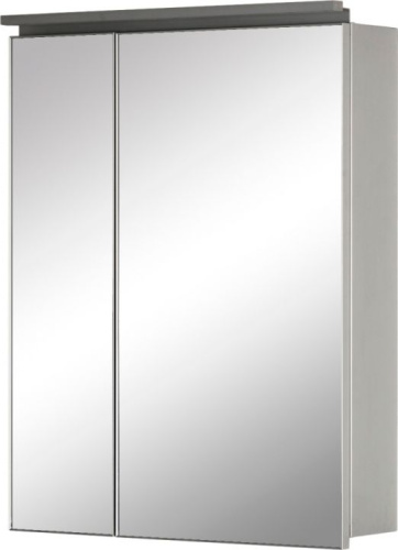 картинка Зеркало-шкаф De Aqua Алюминиум 60 серебро от магазина Сантехстрой