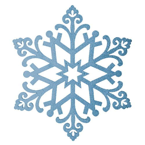 картинка Елочная фигура Снежинка Снегурочка,  81 см,  цвет голубой от магазина Сантехстрой