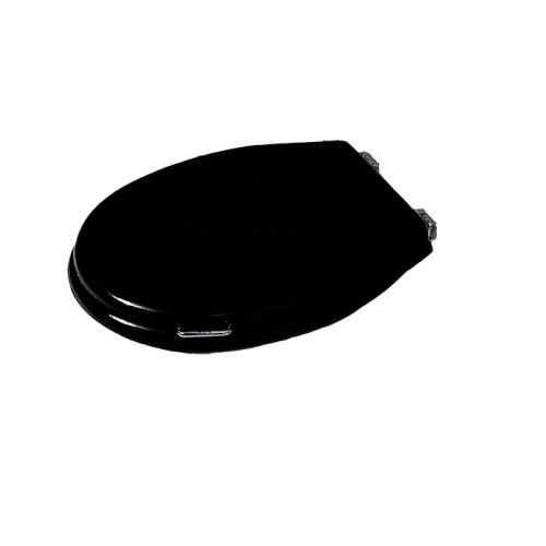 картинка SIMAS Lante Сиденье для унитаза, с ручкой, цвет черный/хром (микролифт) от магазина Сантехстрой