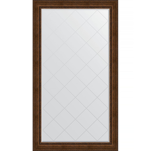 картинка Зеркало Evoform Exclusive-G Floor 207х117 BY 6379 с гравировкой в багетной раме - Состаренная бронза с орнаментом 120 мм от магазина Сантехстрой
