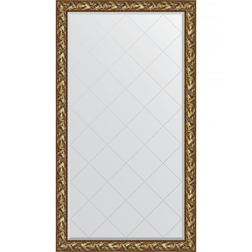 картинка Зеркало Evoform Exclusive-G Floor 203х114 BY 6364 с гравировкой в багетной раме - Византия золото 99 мм от магазина Сантехстрой