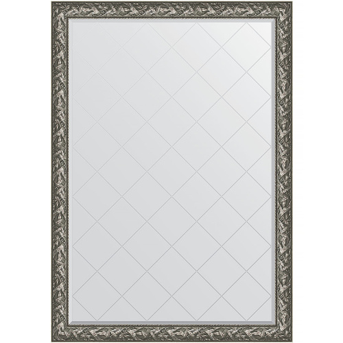 картинка Зеркало Evoform Exclusive-G 188х134 BY 4501 с гравировкой в багетной раме - Византия серебро 99 мм от магазина Сантехстрой