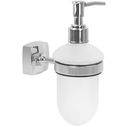картинка Дозатор жидкого мыла Fixsen Kvadro FX-61312 Хром от магазина Сантехстрой