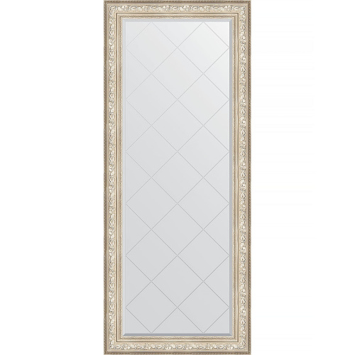 картинка Зеркало Evoform Exclusive-G Floor 205х85 BY 6336 с гравировкой в багетной раме - Виньетка серебро 109 мм от магазина Сантехстрой