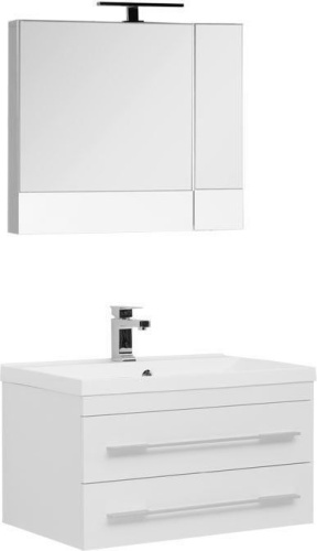 картинка Набор мебели Нота 75  (Нота new) цв.белый зеркало камерино (231060) от магазина Сантехстрой