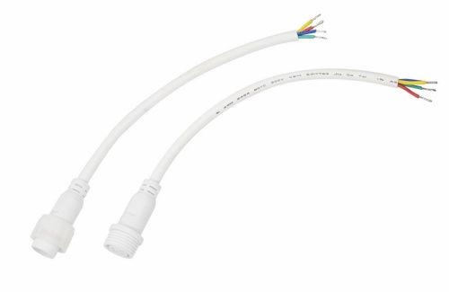 картинка Соединительный кабель (4pin) герметичный (IP67) 4х0.75мм² белый REXANT от магазина Сантехстрой