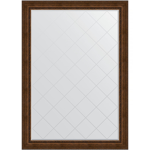 картинка Зеркало Evoform Exclusive-G 192х137 BY 4515 с гравировкой в багетной раме - Состаренная бронза с орнаментом 120 мм от магазина Сантехстрой