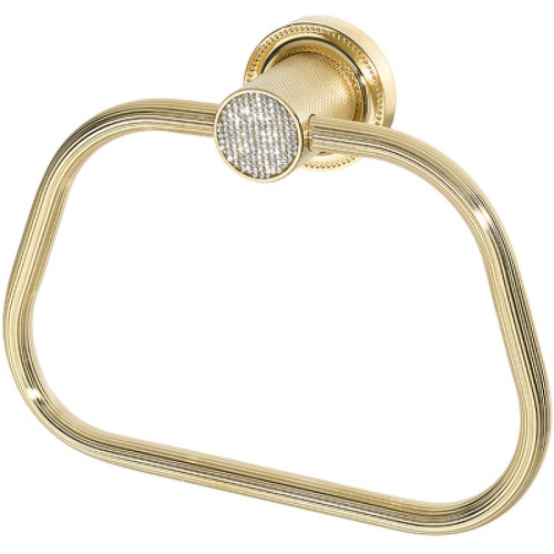 картинка Кольцо для полотенец Boheme Royal Cristal 10925-G-B Золото от магазина Сантехстрой