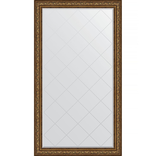 картинка Зеркало Evoform Exclusive-G Floor 205х115 BY 6377 с гравировкой в багетной раме - Виньетка состаренная бронза 109 мм от магазина Сантехстрой