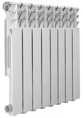 картинка Радиатор алюминиевый AZARIO AL500/80 8 секций, белый (AL500/80/8) от магазина Сантехстрой