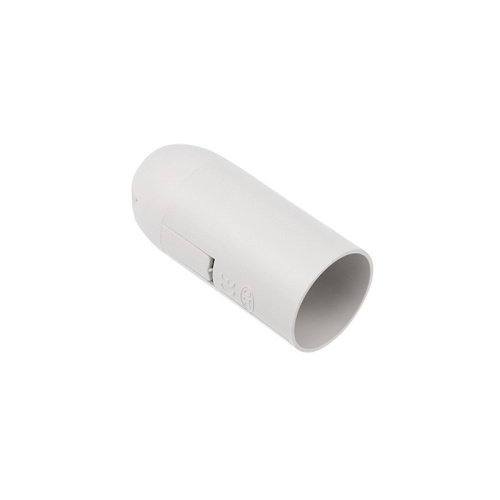 картинка Патрон пластиковый термостойкий подвесной Е14 белый c этикеткой REXANT от магазина Сантехстрой
