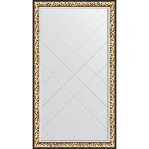 картинка Зеркало Evoform Exclusive-G Floor 205х115 BY 6373 с гравировкой в багетной раме - Барокко золото 106 мм от магазина Сантехстрой