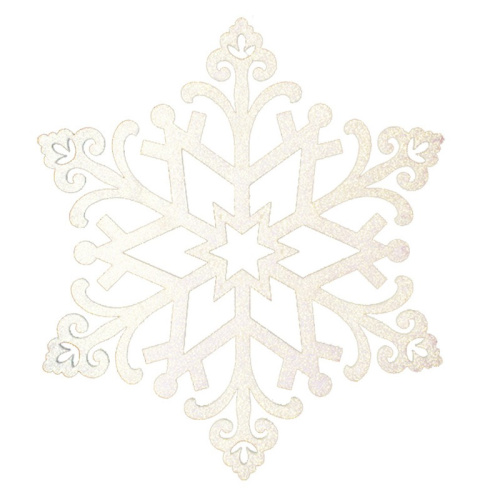картинка Елочная фигура Снежинка Снегурочка,  81 см,  цвет шампань от магазина Сантехстрой