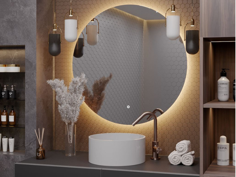  Зеркало с подсветкой: создаем уют в ванной комнате