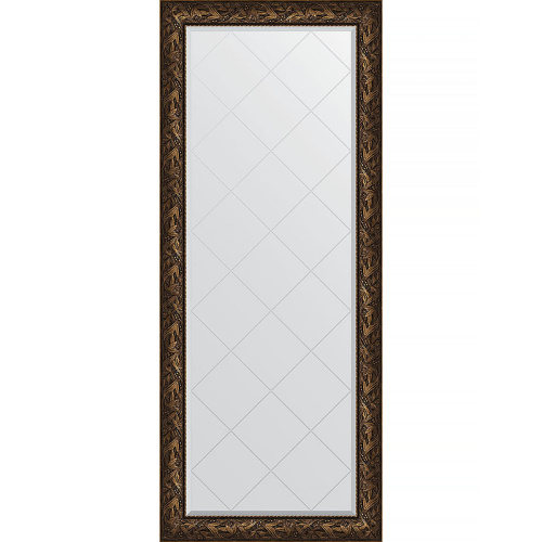 картинка Зеркало Evoform Exclusive-G Floor 203х84 BY 6326 с гравировкой в багетной раме - Византия бронза 99 мм от магазина Сантехстрой