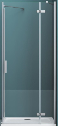 картинка Душевая дверь BelBagno Kraft 90 KRAFT-60/30-C-Cr-R правая, профиль хром/стекло прозрачное от магазина Сантехстрой