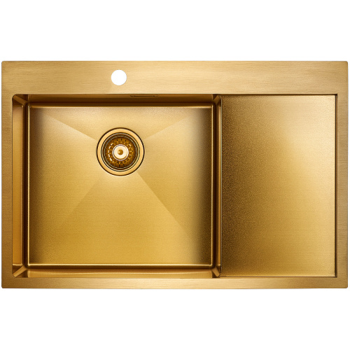 картинка Кухонная мойка Paulmark Elde 78 L PM807851-BGL Брашированное золото от магазина Сантехстрой