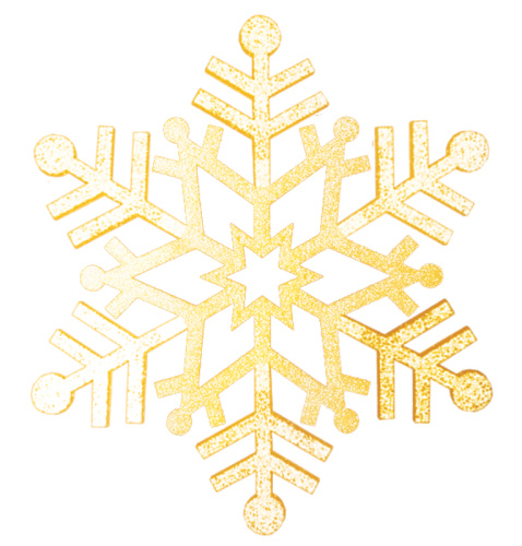 картинка Елочная фигура Снежинка резная,  81 см,  цвет золотой от магазина Сантехстрой