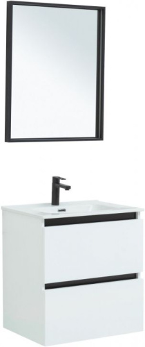 картинка Комплект мебели для ванной De Aqua Ариетта NEW 60 белый матовый от магазина Сантехстрой
