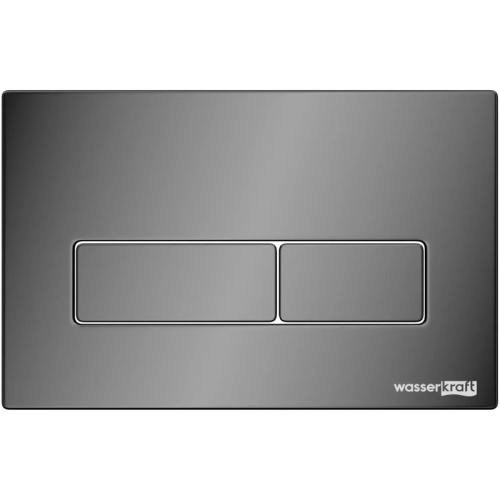 картинка Смывная клавиша WasserKRAFT черный глянец PB03 от магазина Сантехстрой