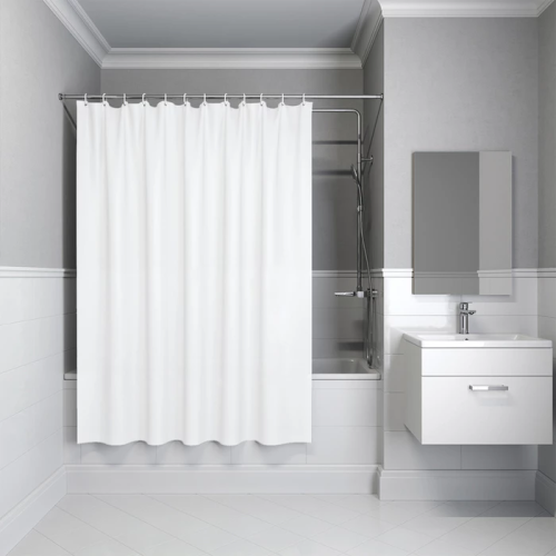 картинка Штора IDDIS для ванной 200x180 см белый PE (P02PE18i11) от магазина Сантехстрой