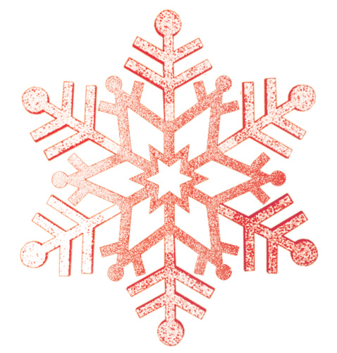 картинка Елочная фигура Снежинка резная,  81 см,  цвет красный от магазина Сантехстрой