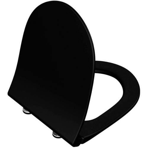 картинка 120-083-009 Sento тонкое дюропластовое сиденье микролифт, цвет Матовый черный от магазина Сантехстрой