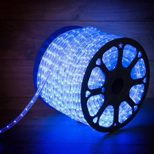 картинка Дюралайт LED,  постоянное свечение (2W) - синий,  24 LED/м,  Ø10мм,  бухта 100м от магазина Сантехстрой