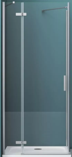 картинка Душевая дверь BelBagno Kraft 80 (KRAFT-60/20-C-Cr-L) левая, профиль хром/стекло прозрачное от магазина Сантехстрой