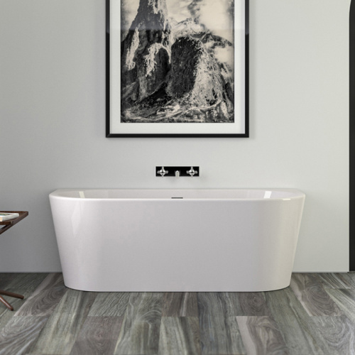 картинка KNIEF Wall Corner Ванна пристенная 165x75*58xсм, с щелевым переливом, без сл-перелива, цвет белый глянцевый( продавать со сливом 0100-091-06) от магазина Сантехстрой