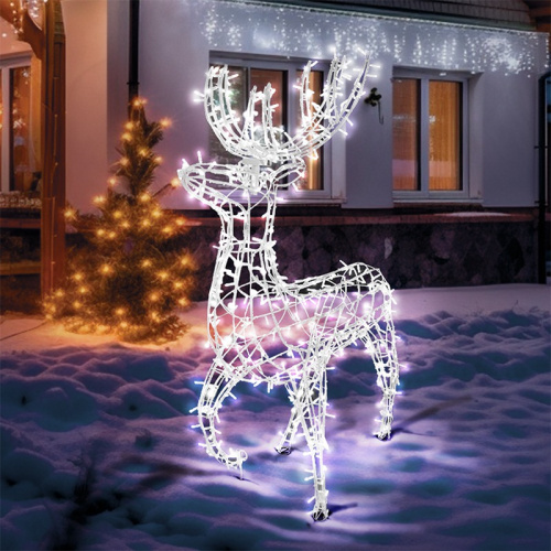 картинка Фигура объемная Олень 115х195см,  528 LED,  IP65, цвет свечения белый NEON-NIGHT от магазина Сантехстрой