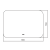 картинка Pallada 800х550 - 2 (подогрев, сенсорный выключатель, горизонтальное) зеркало от магазина Сантехстрой